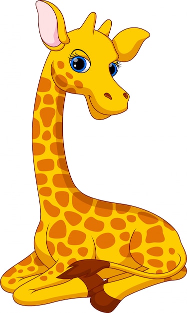 Cute giraffe cartoon