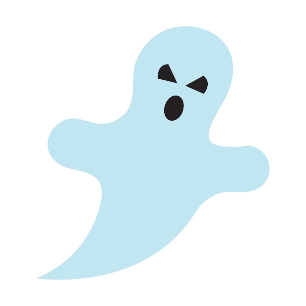 Cute Halloween flying ghost Cartoon character