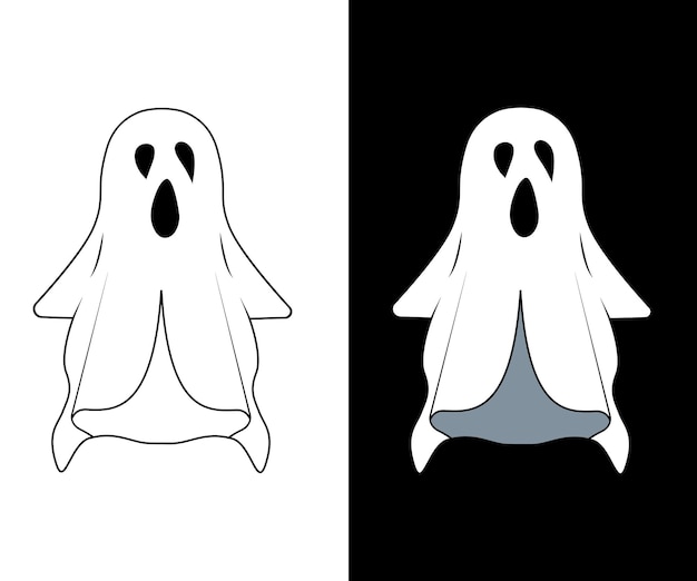 Cute Halloween ghost character