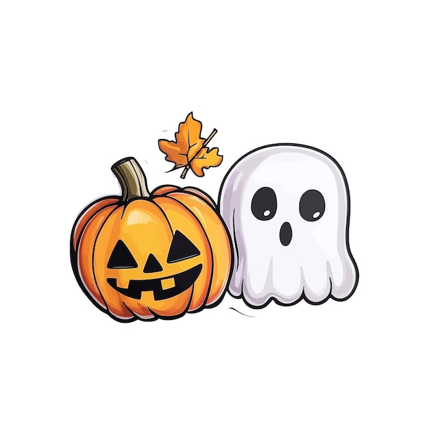 cute Halloween sticker vector