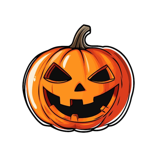 cute Halloween sticker vector