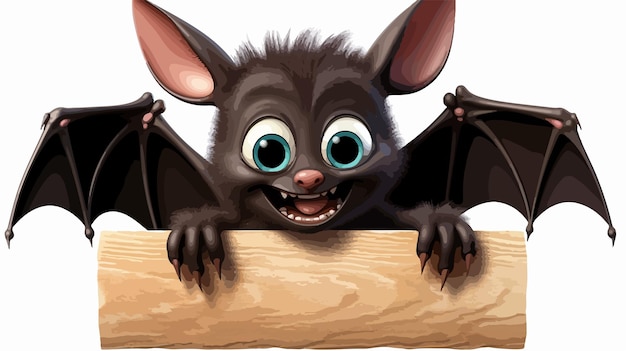 Vector cute halloween vampire bat cartoon character