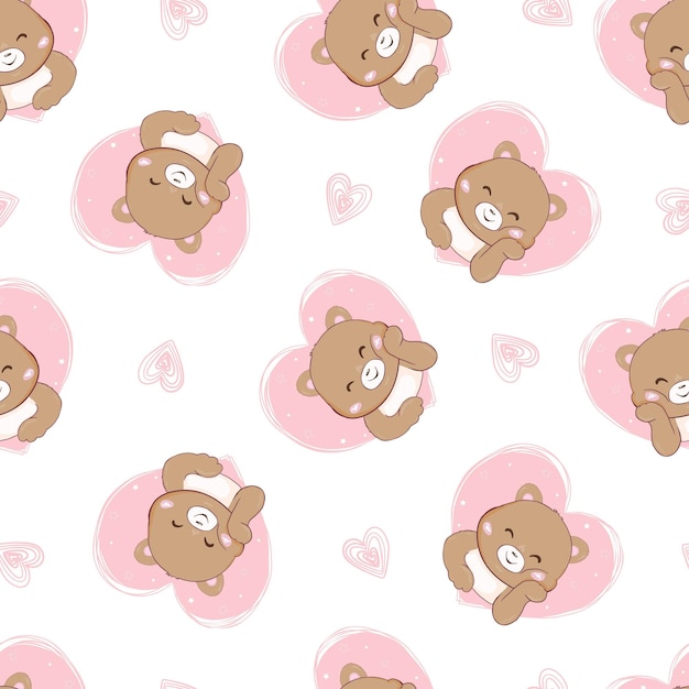 Cute hand draw seamless pattern for kids