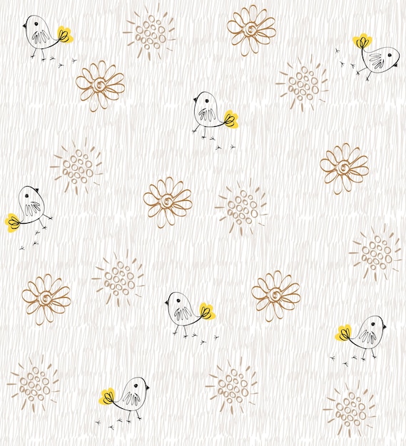 Cute hand draw seamless pattern for kids