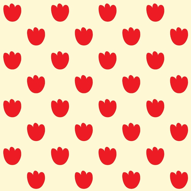 Cute Hand Drawn Rose Seamless Pattern