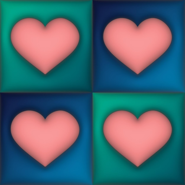 cute heart 3d