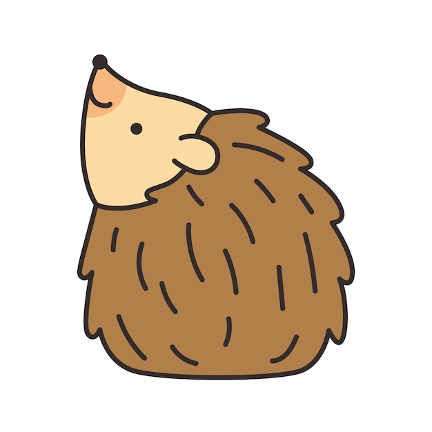 cute hedgehog icon vector illustration