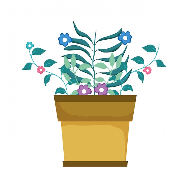 Cute houseplant floral decoration