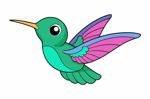 A Cute Hummingbird Charming Vector Illustration Art for Printable Graphics Design