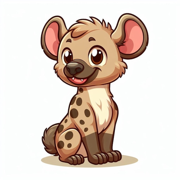 Cute Hyena Vector Cartoon illustration