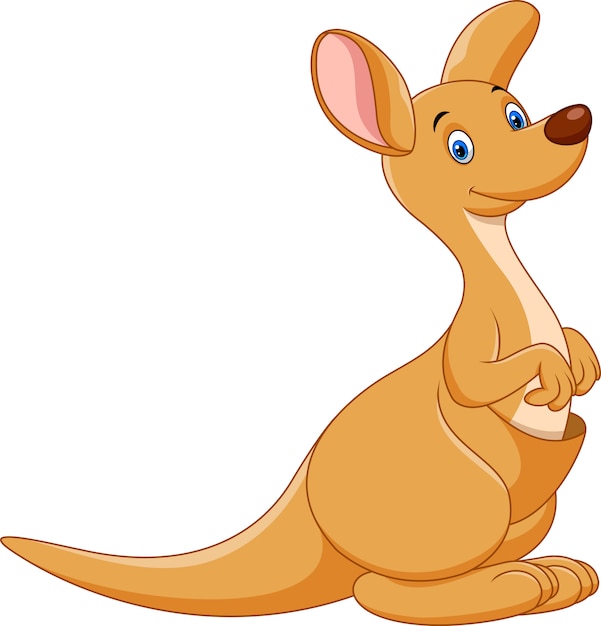 Cute kangaroo cartoon