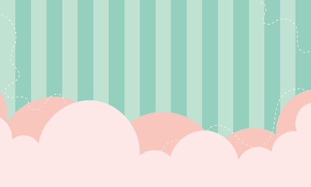 Vector cute kawaii cartoon background vector