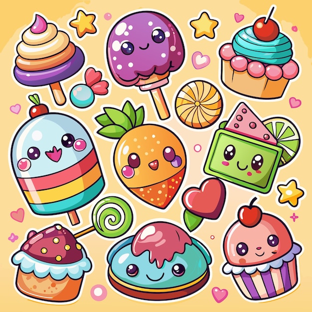 Cute Kawaii Desserts Cupcakes Ice Cream Fruit More