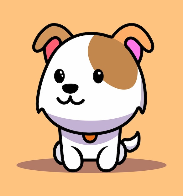 Cute kawaii dog puppy clipart