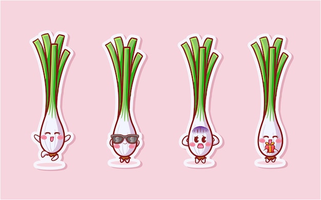 Cute and Kawaii Lemongrass Sticker Set With Various Activity and Expression 