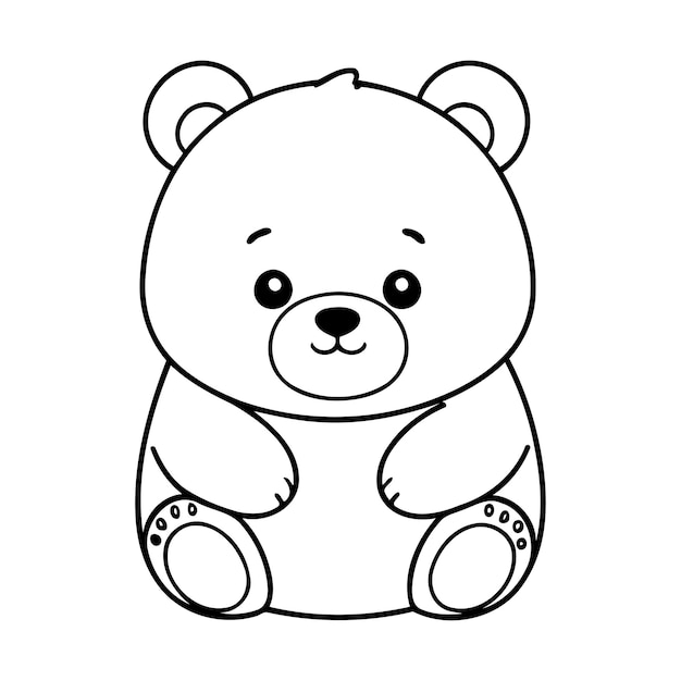 Cute Kawaii Vector Illustration Coloring Page for Kids