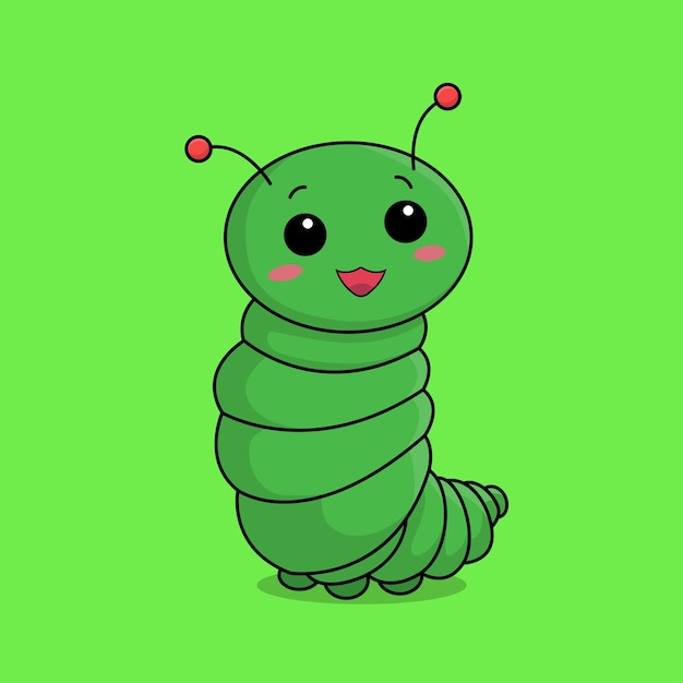 cute larva with love