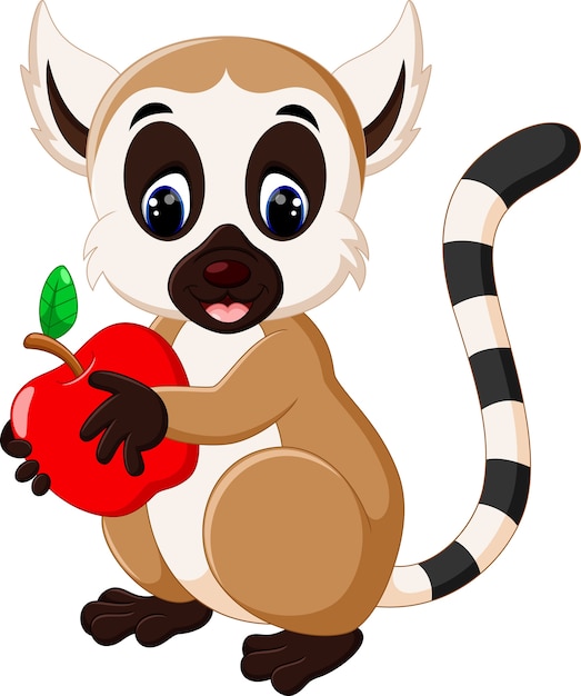 cute lemur cartoon