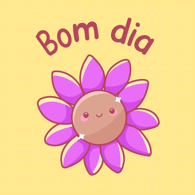 Cute lettering Brazil Good Morning Vector