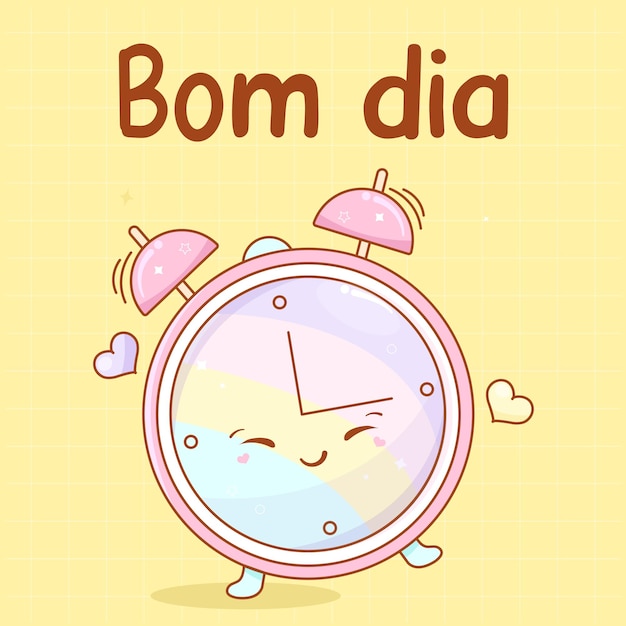 Cute lettering Brazil Good Morning Vector