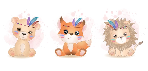 cute little boho animals