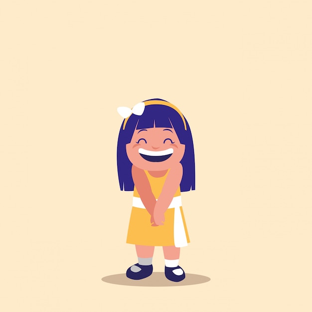 Cute little girl avatar character