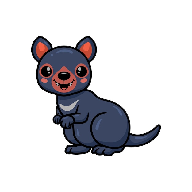 Cute little tasmanian devil cartoon