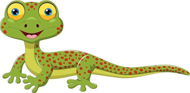 cute lizard cartoon