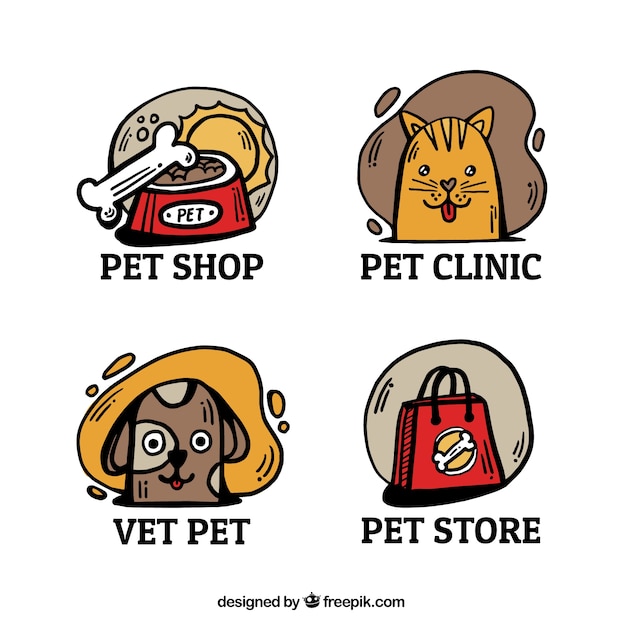 Cute logos with animals