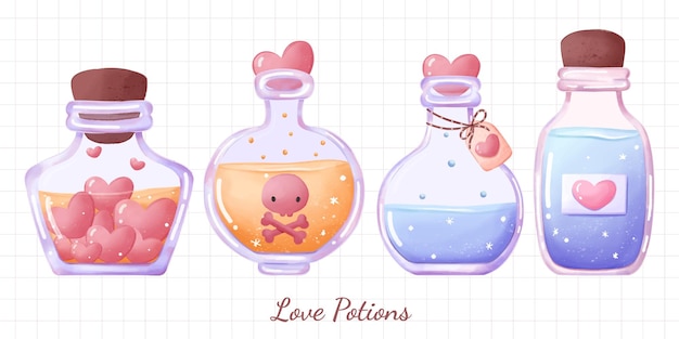 Cute Love Potions Collection Pt 01