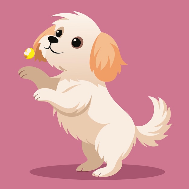 Cute Maltese dog vector