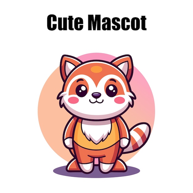 Cute mascot vector design