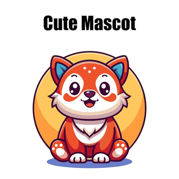 Cute mascot vector design