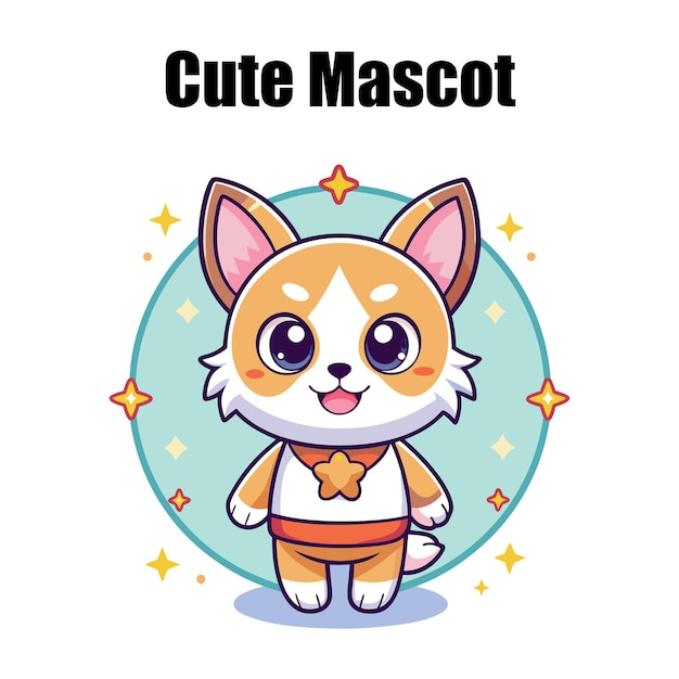 Cute mascot vector design