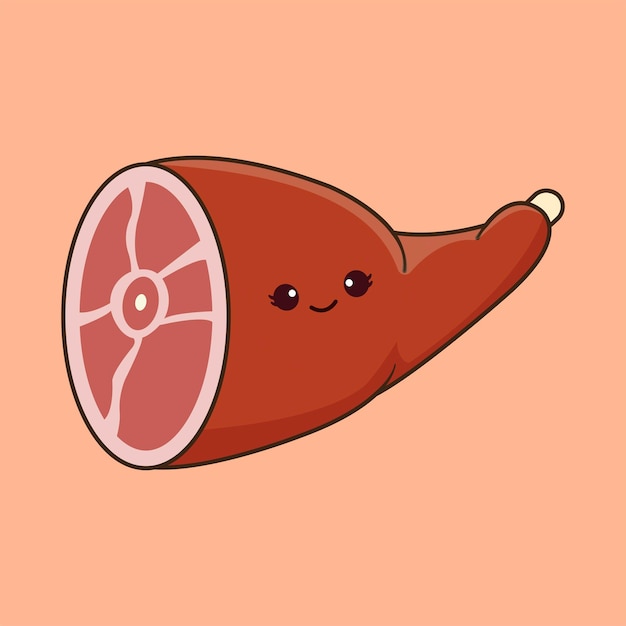 Cute Meat Illustration