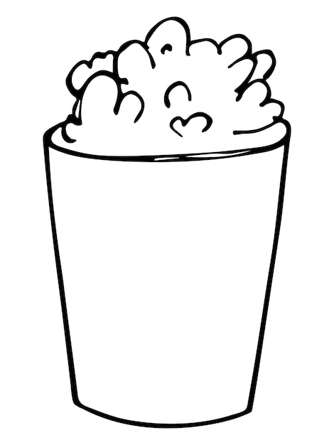 Cute milkshake illustration Simple cup clipart Pretty drink doodle