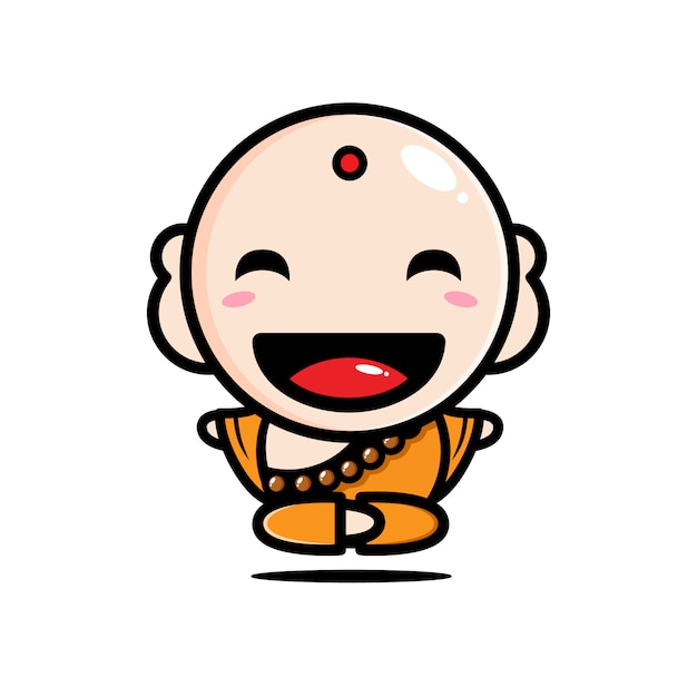 cute monk  design