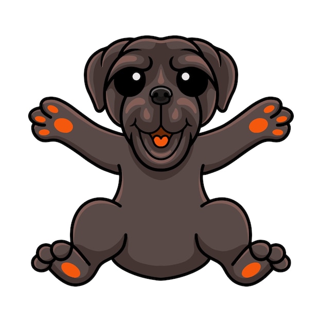 Cute neapolitan mastiff dog cartoon