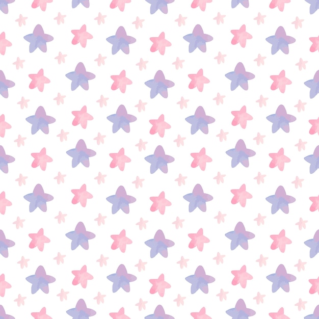 Cute nursery room pattern with stars