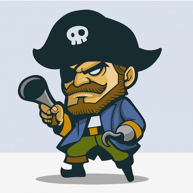 Cute One Legged Pirate