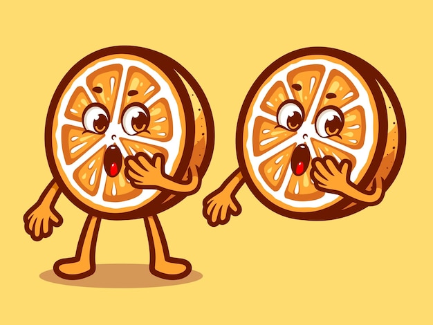 cute orange character logo