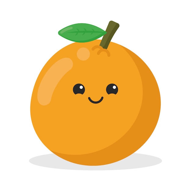 Cute Orange kawaii character