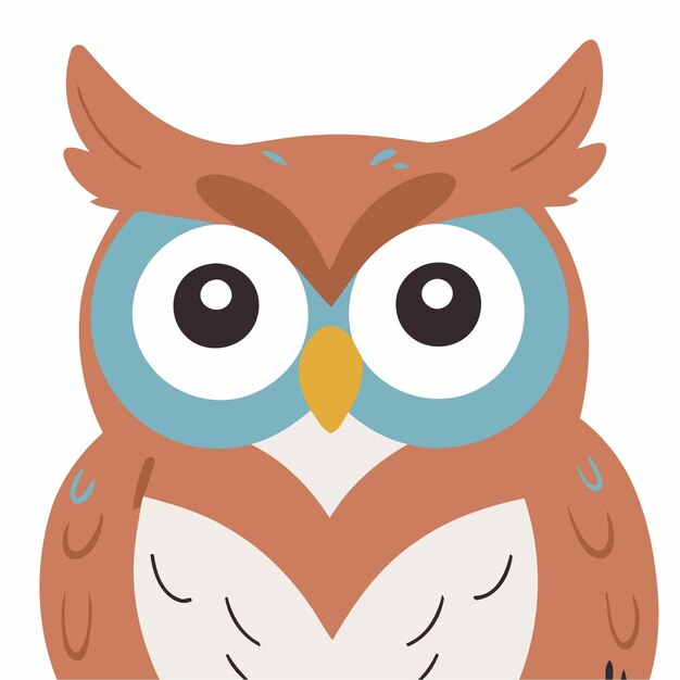 Cute Owl for kids books vector illustration