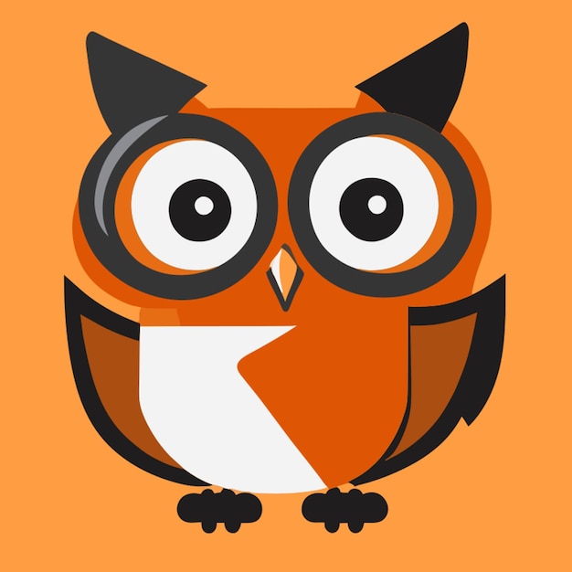 a cute owl vector illustration cartoon