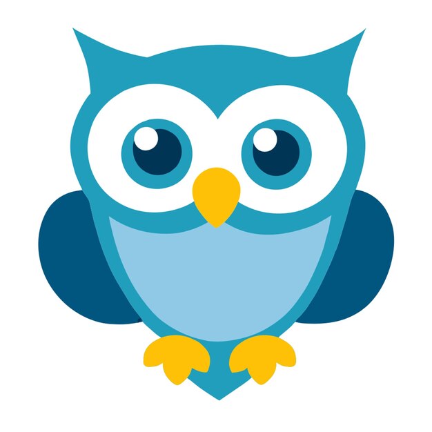 cute owl vector illustration flat 2