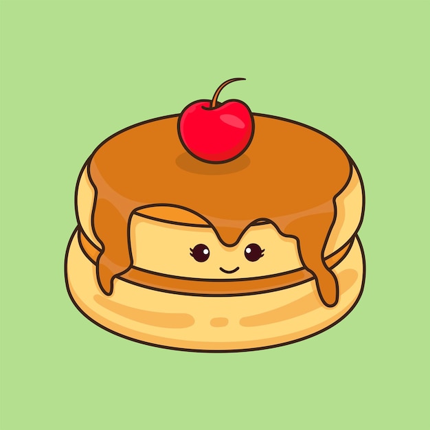 Cute Pancake Illustration