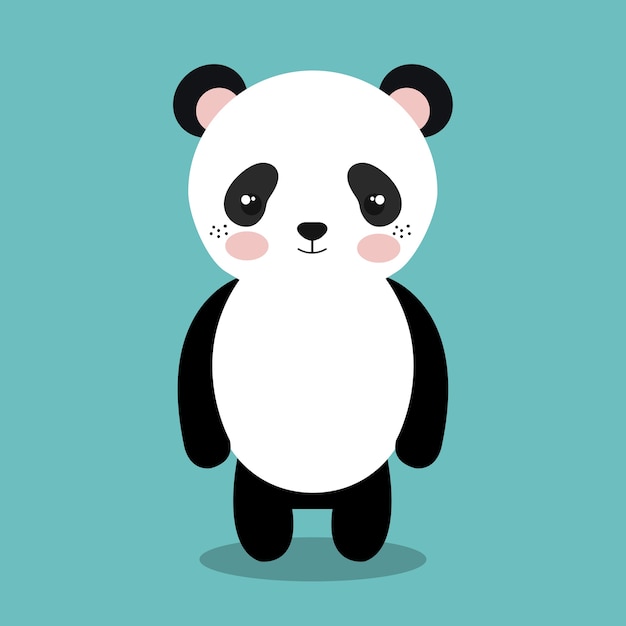 cute panda bear  isolated icon design