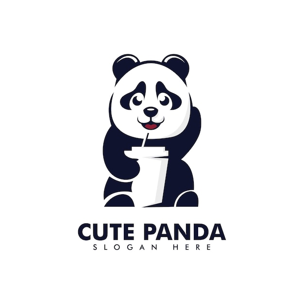 CUTE PANDA CHARACTER LOGO