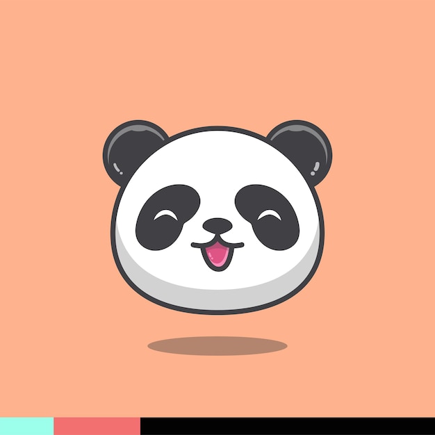 cute panda illustration