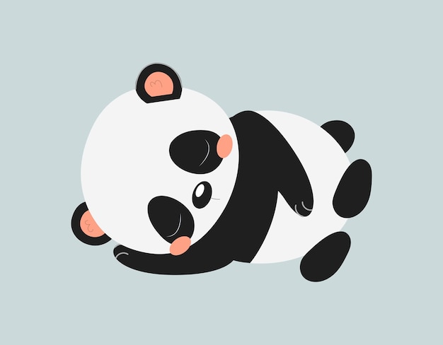 Cute panda sleep